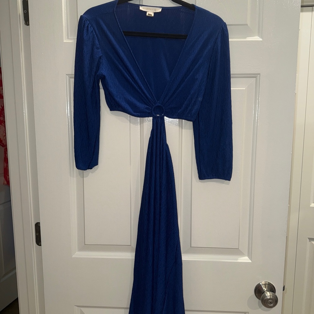 Elegant Blue Women's Dress